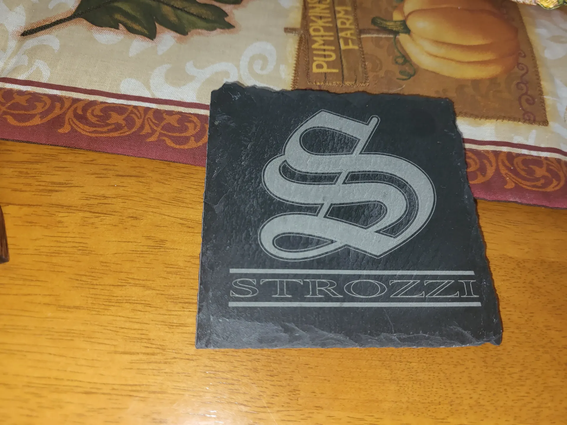 4" Square Slate Coaster JP 3.94 X 3.94